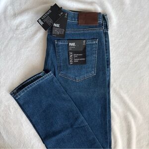 PAIGE Lennox Slim Fit Jeans Men's Size 33 Midway Zip Fly Button Closure